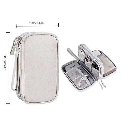 Travel Portable USB Data Cable Organizer Bag