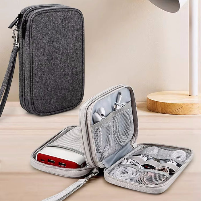 Travel Portable USB Data Cable Organizer Bag