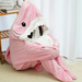 Funny Homewear Shark Onesie Sleeping Bag Winter Warm Blanket