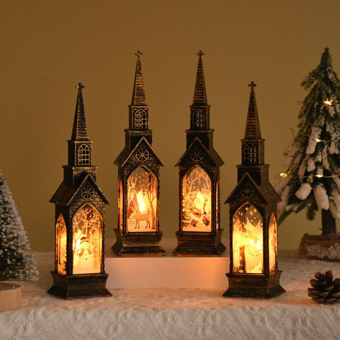 LED Christmas Steeple Lantern