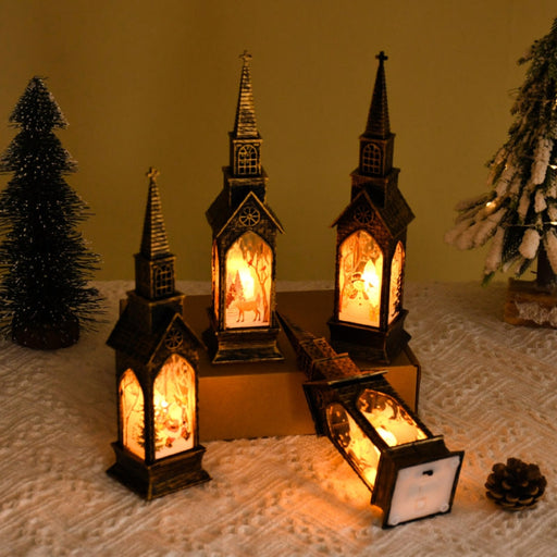 LED Christmas Steeple Lantern