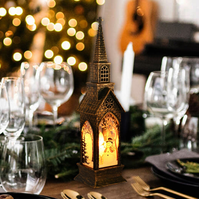 LED Christmas Steeple Lantern