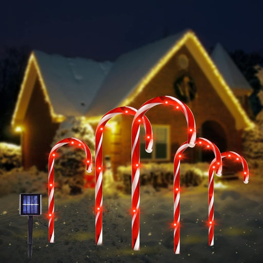 Solar Candy Cane Lights