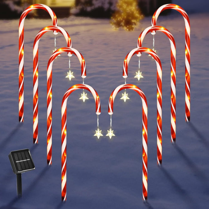 Solar Candy Cane Lights