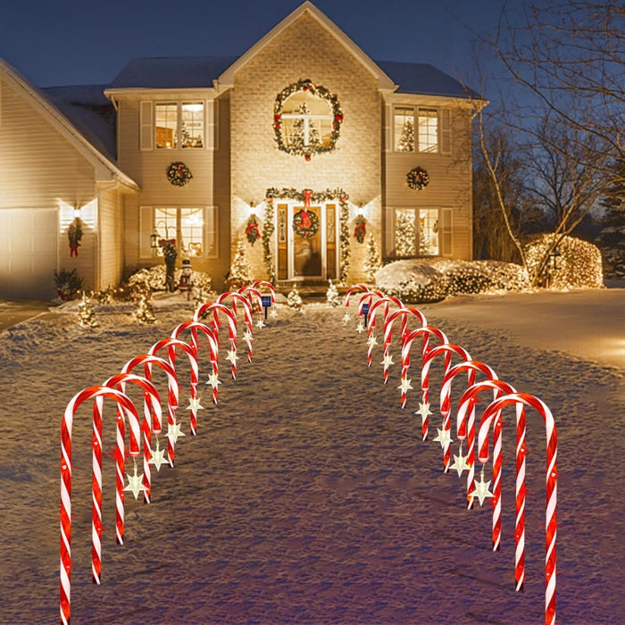 Solar Candy Cane Lights