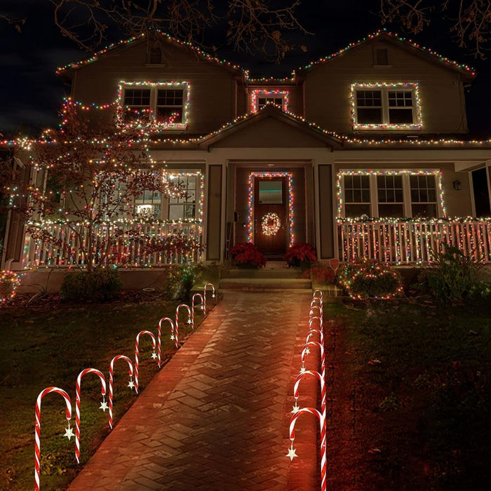 Solar Candy Cane Lights