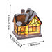 LED Village House Light Up Christmas Village House Resin Light Beacon Table Decoration