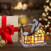 LED Village House Light Up Christmas Village House Resin Light Beacon Table Decoration