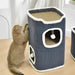 Cozy 3-Tier Cat Bed Plush Hideaway