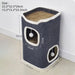 Cozy 3-Tier Cat Bed Plush Hideaway