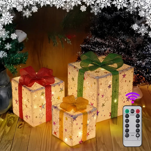 3-Piece Glowing Gift Boxes