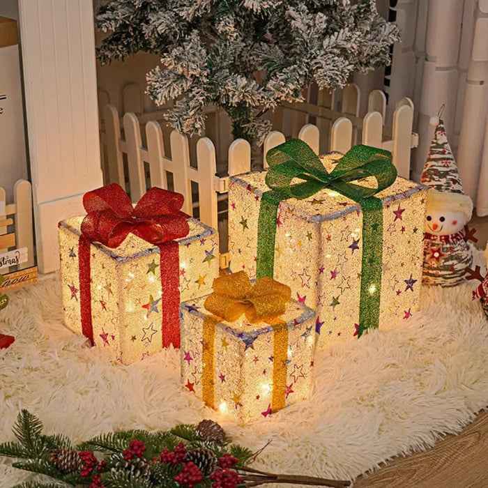 3-Piece Glowing Gift Boxes