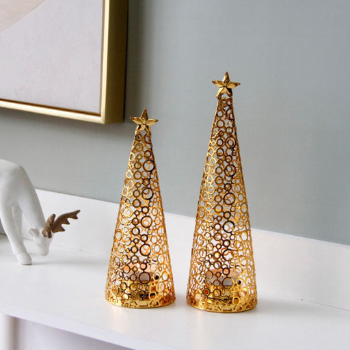 Metal Christmas Tree Candle Holder