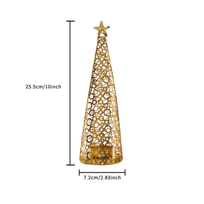 Metal Christmas Tree Candle Holder