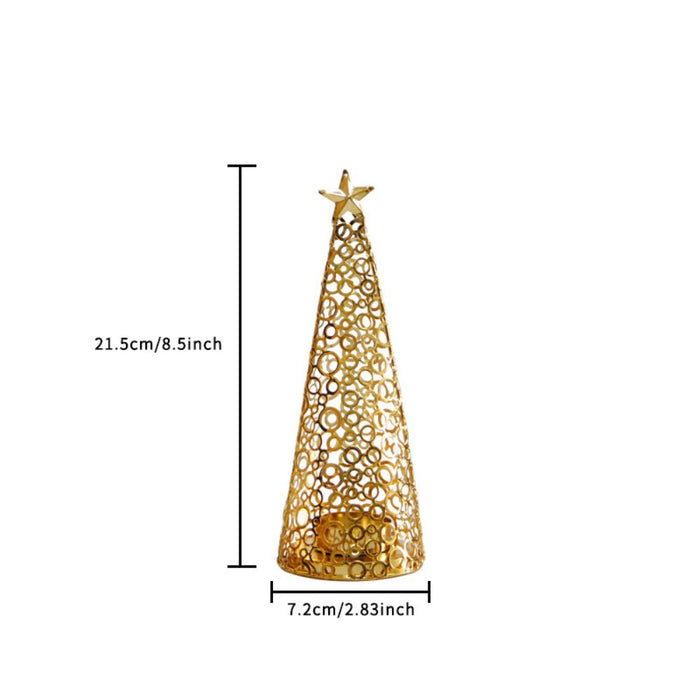 Metal Christmas Tree Candle Holder