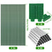 15/36Pcs Greenhouse Hoops Kit with Clips Durable Fiberglass Frame