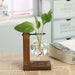 Creative Wooden Frame Hydroponic Vase Flower Arrangement Container