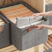 Non Woven Fabric Storage Bag Space Saving Dustproof Storage Bag with Handle for Clothes