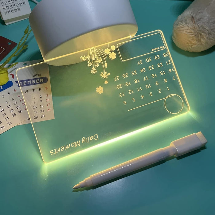 Message Board Night Light With Pen