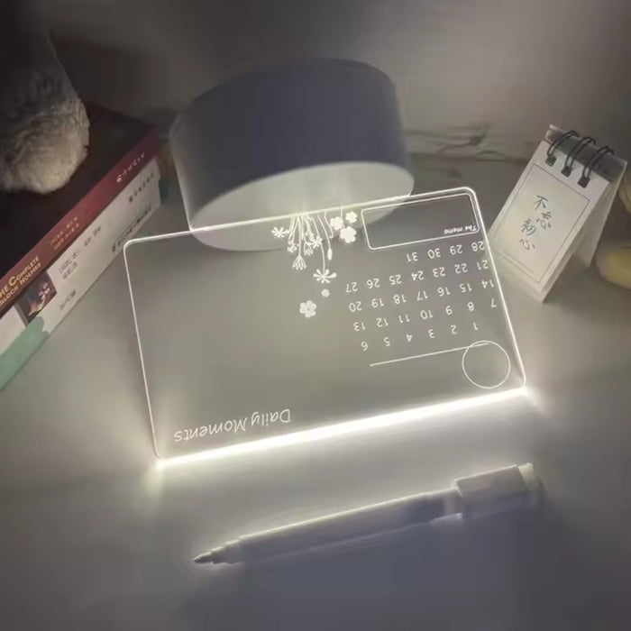 Message Board Night Light With Pen