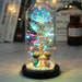 LED Glass Dome Rose Decoration