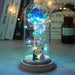 LED Glass Dome Rose Decoration