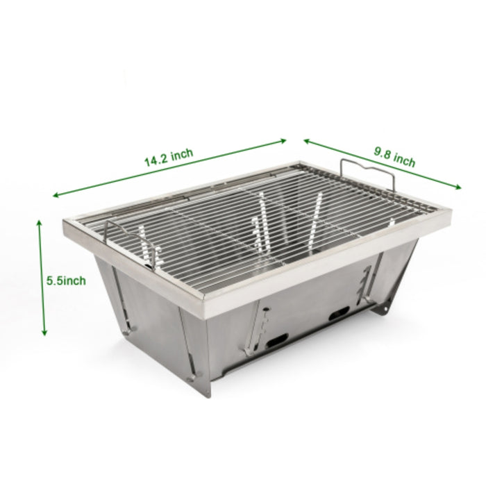 Foldable Outdoor Charcoal BBQ Grill