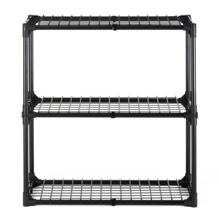 3-Tier Wire Storage Rack with Dust Cover