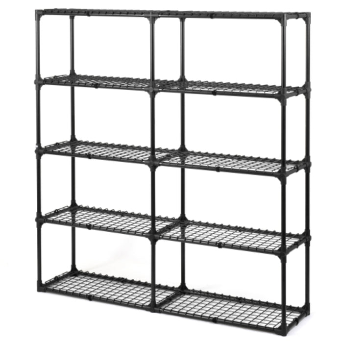 5-Tier Wire Storage Rack with Dust Cover