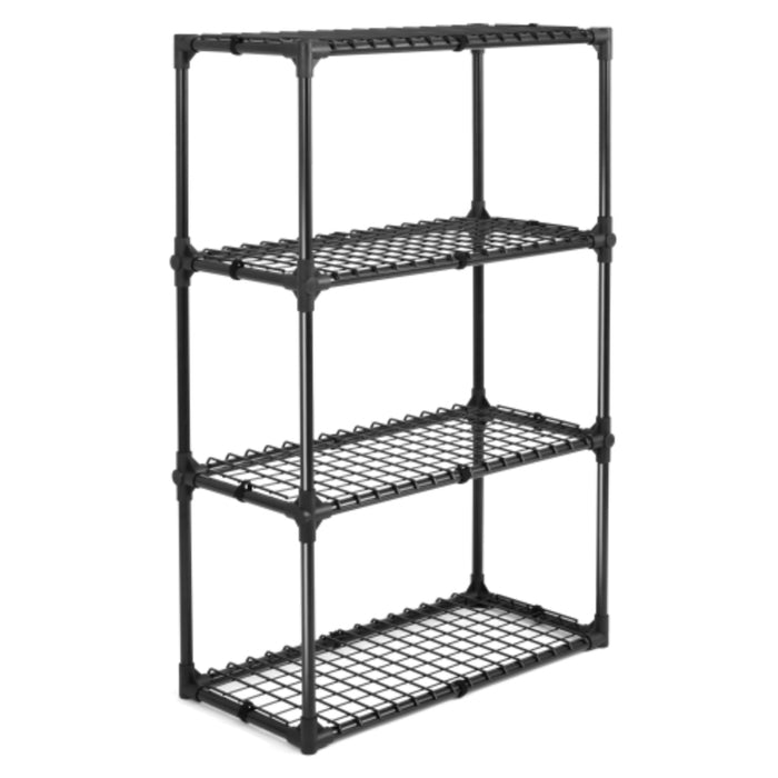 4-Tier Wire Storage Rack with Dust Cover