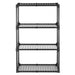 4-Tier Wire Storage Rack with Dust Cover