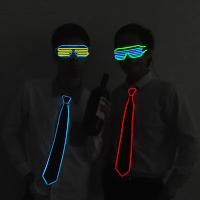 LED Glowing Neon Party Tie