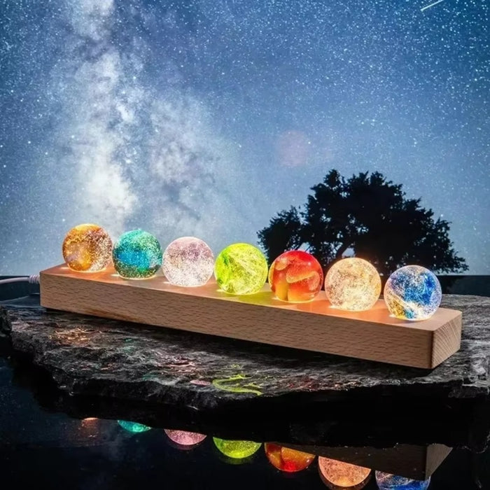 Colorful Luminous Glass Planets
