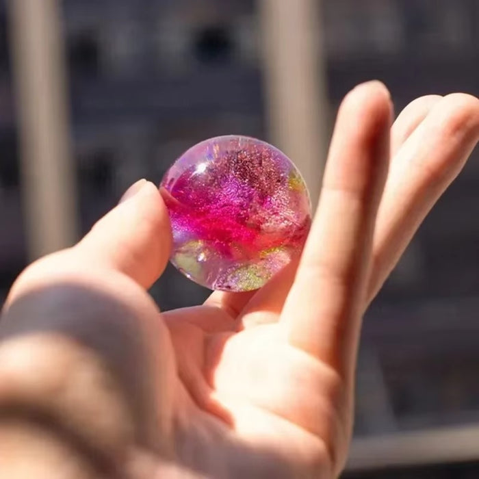Colorful Luminous Glass Planets