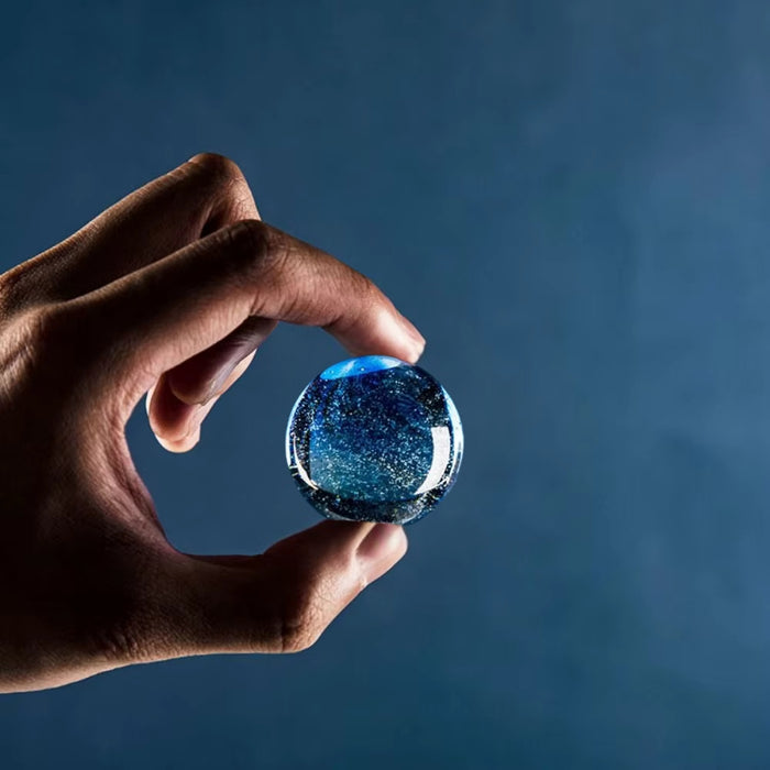 Colorful Luminous Glass Planets