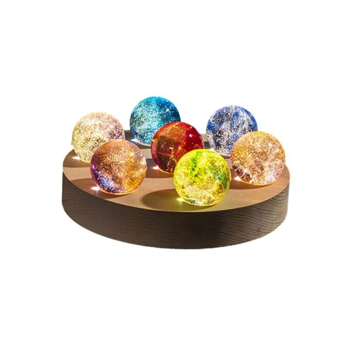 Colorful Luminous Glass Planets