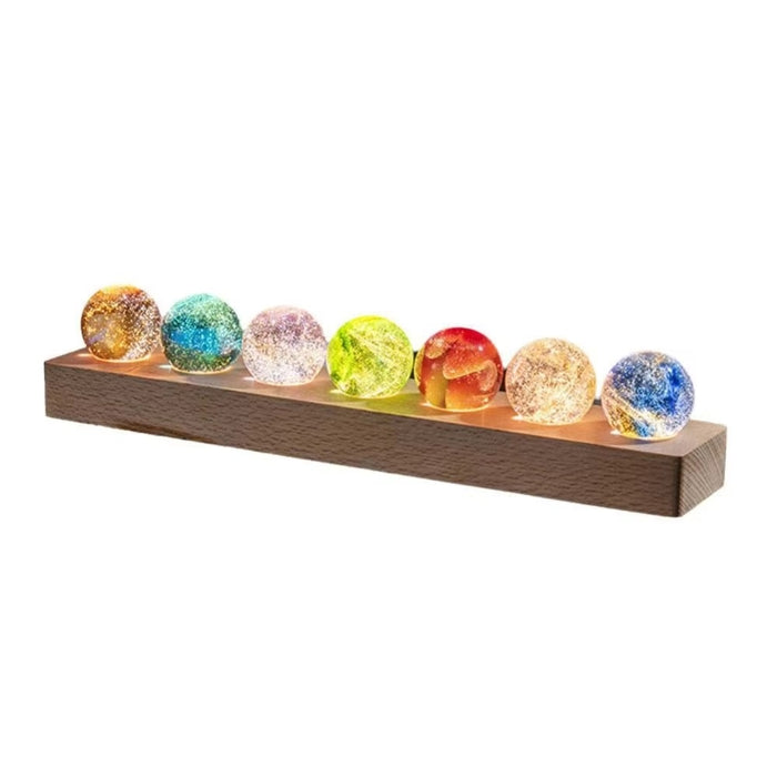 Colorful Luminous Glass Planets
