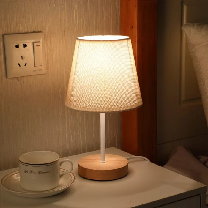 Solid Wood Nordic Table Lamp
