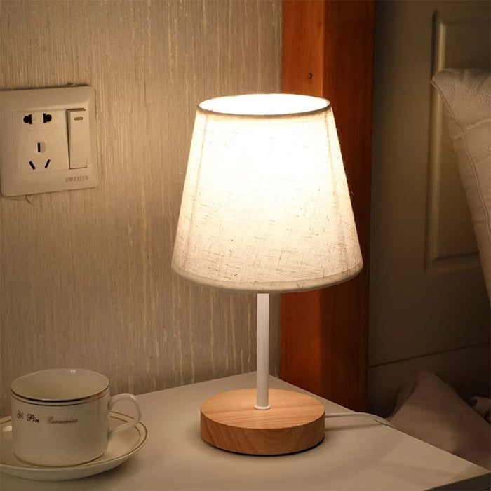Solid Wood Nordic Table Lamp