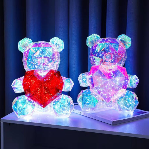 LED Rose Teddy Bear