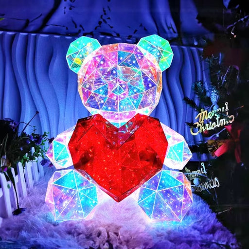 LED Rose Teddy Bear