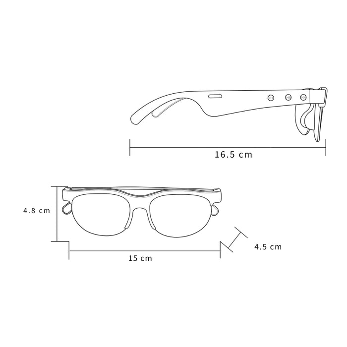 AI Translation Bluetooth Glasses