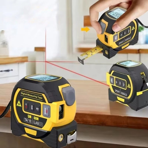 3 in 1 Laser Rangefinder and Tape Measure