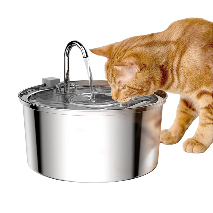 Stainless Steel Automatic Pet Water Filter Fountain