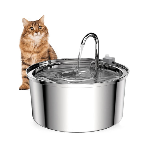 Stainless Steel Automatic Pet Water Filter Fountain