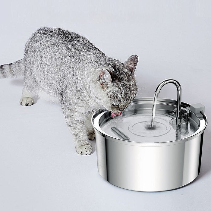 Stainless Steel Automatic Pet Water Filter Fountain