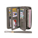 RFID Anti-Theft Multi-Card Long Wallet With Wrist Strap