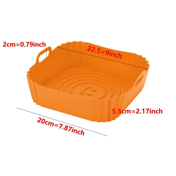 Reusable Airfryer Silicone Air Fryers Oven Baking Tray