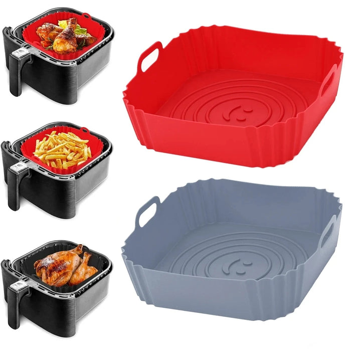 Reusable Airfryer Silicone Air Fryers Oven Baking Tray