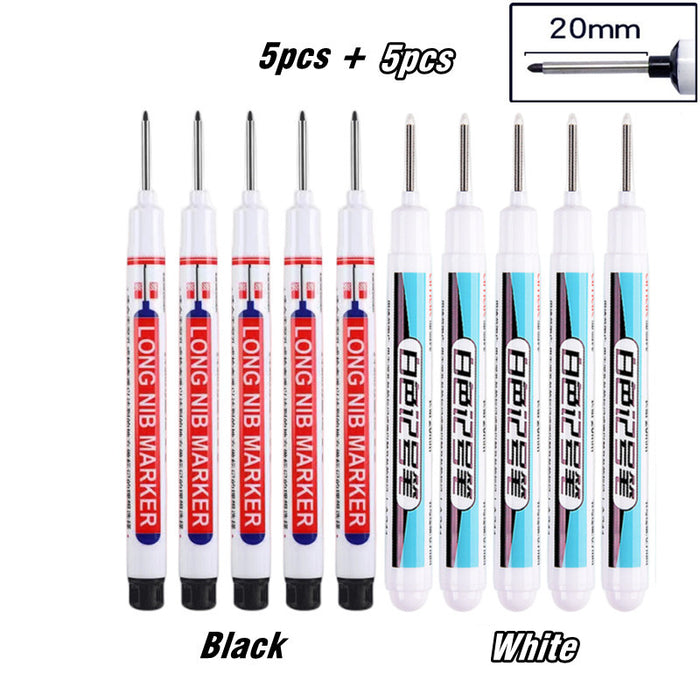 Long Nib Industrial Marking Pen Set (10-Pack)